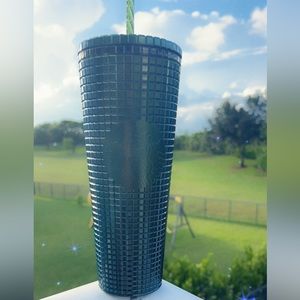 Starbucks Hunter Green Diamond Bling Looking Tumbler